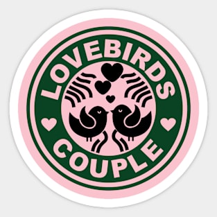 Valentines Day Coffee lovers v Sticker